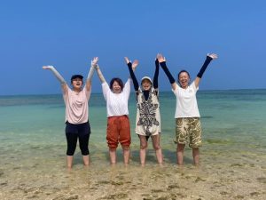 青い海でのビーチレッスン！