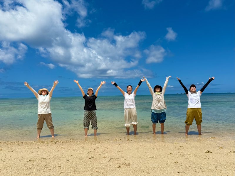海・空・太陽と綺麗な空気を浴びて